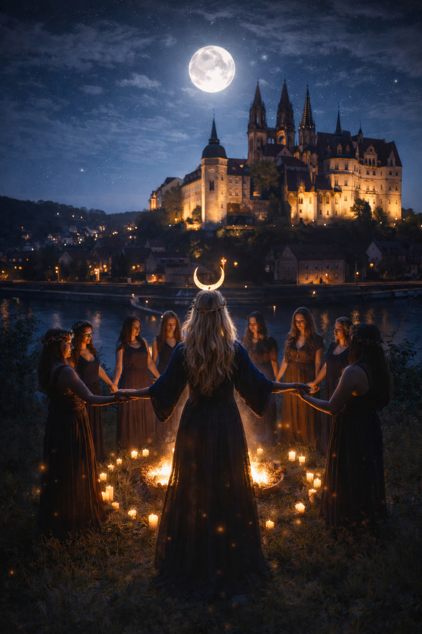 Frauenkreis am Strand